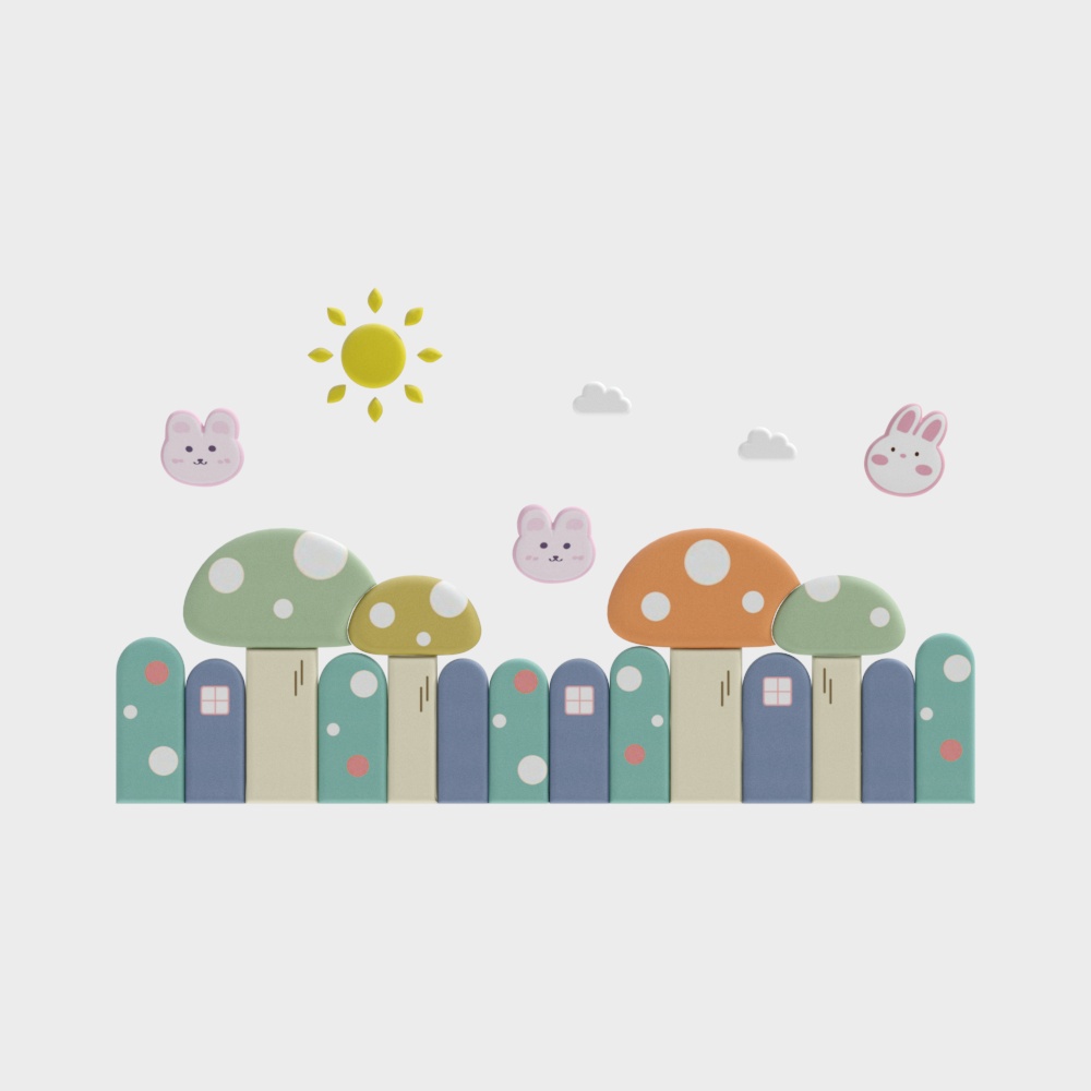 Modern Children's Soft-Pack Wall