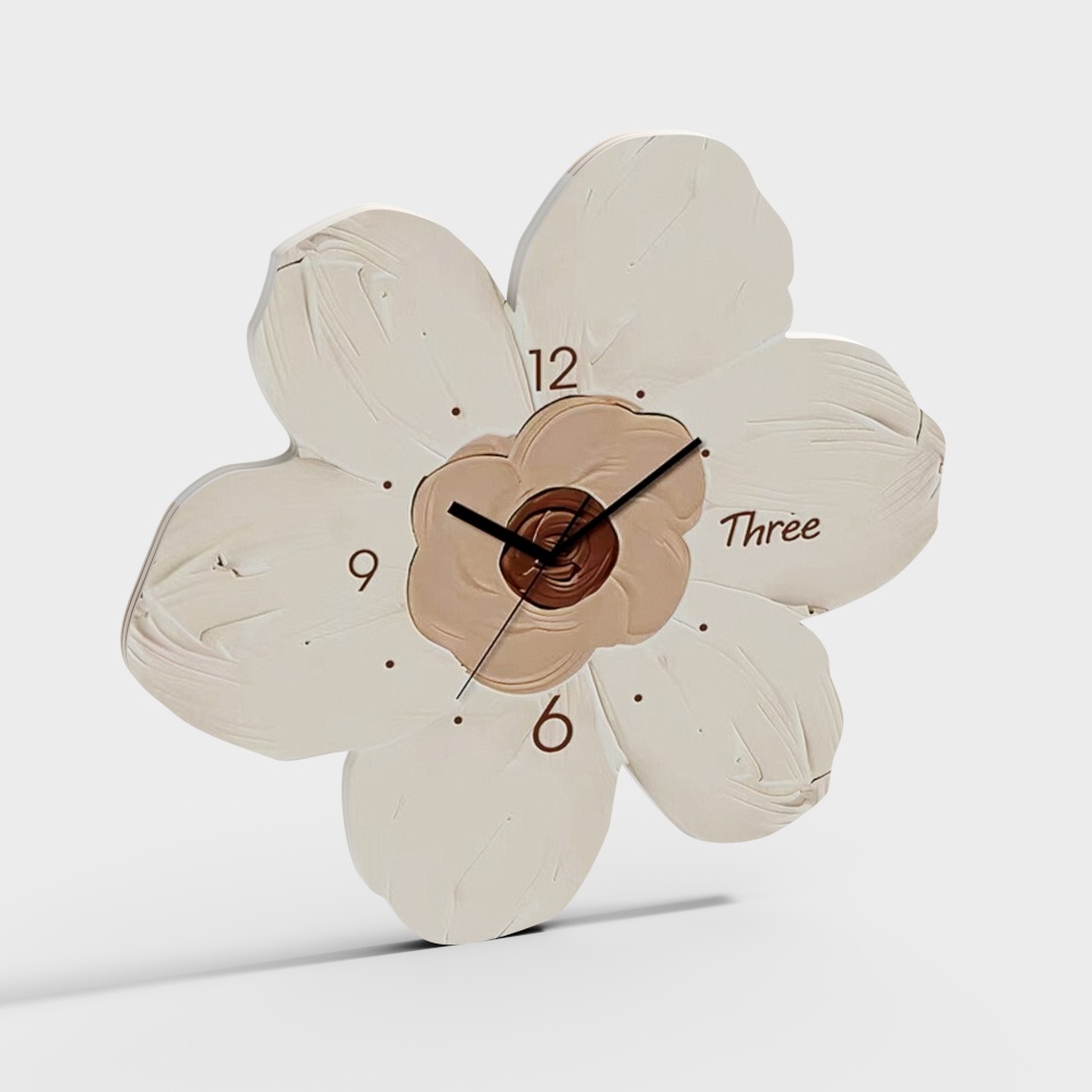 Modern Children's Flower Wall Clock