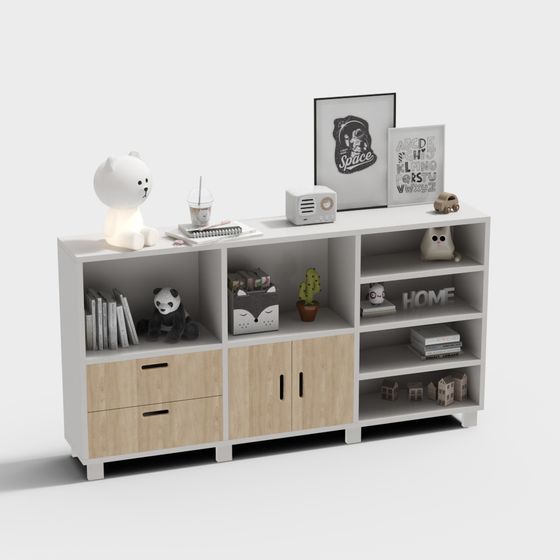 Urban Bookshelf 3D model