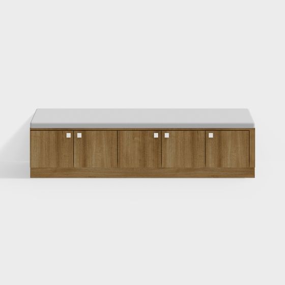 Urban Bench 3D model - Modern Minimalist Design