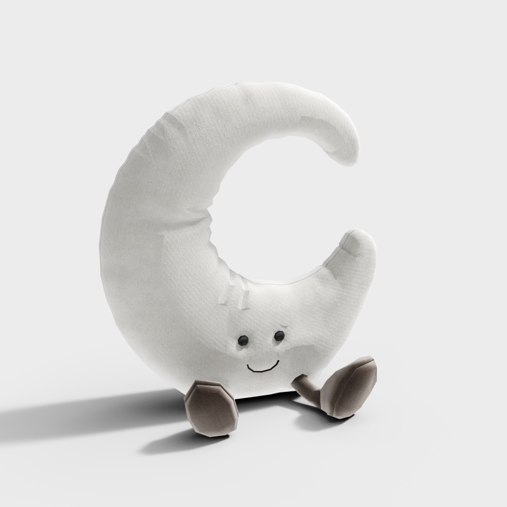 Moonie Low Poly 3D Model