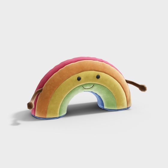 Cheerful Rainbow Arch 3D model for Kids' Designs