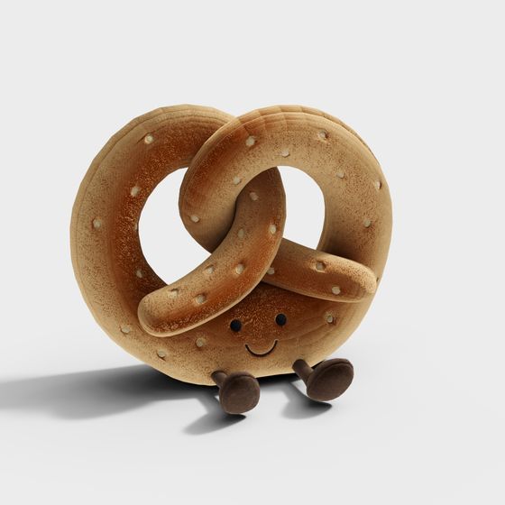 Charming Pretzel Pal 3D model