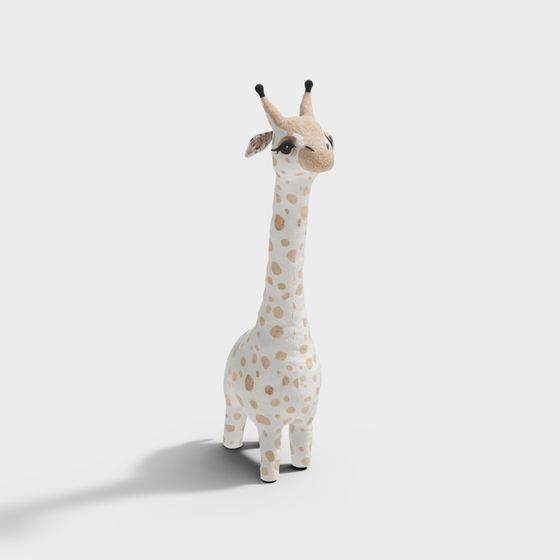 Low-Poly Giraffe 3D Model