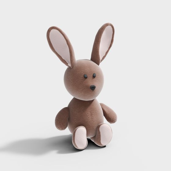 Charming Low-Poly Rabbit 3D model