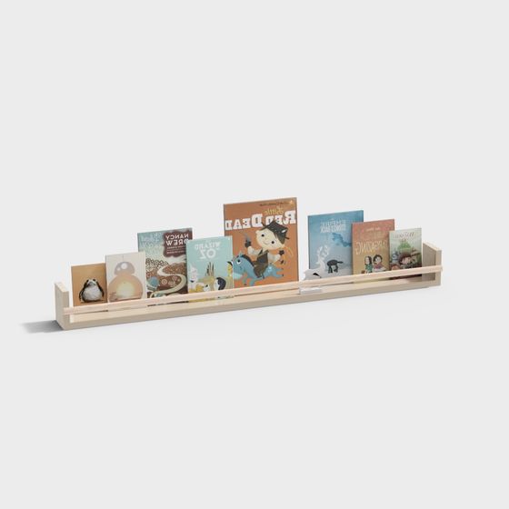 Low-Poly Bookshelf 3D Model for Creative Projects