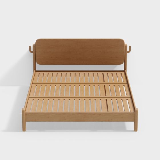 Nordic Minimalist 3D Bed Frame Model