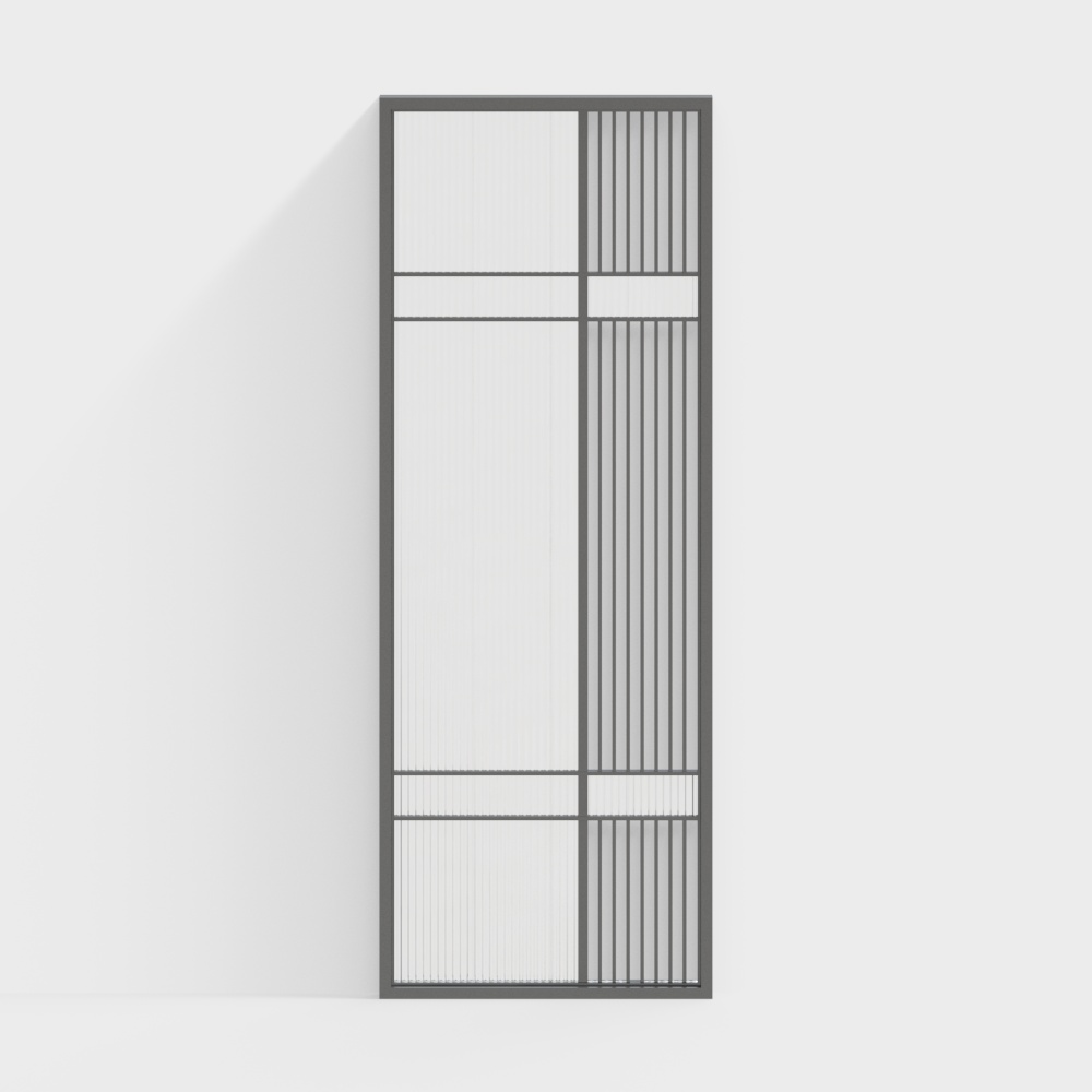 Modern glass screen partition