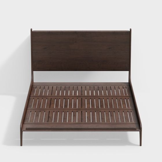 Mid-Century Modern Bed 3D model