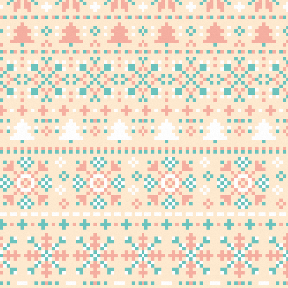 Christmas Fair Isle Wallpaper 1000*1000