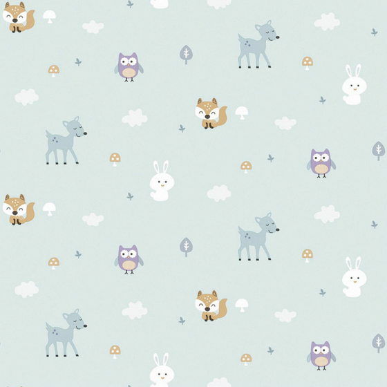 Modern Gray Children's Wallpaper 1000*1000