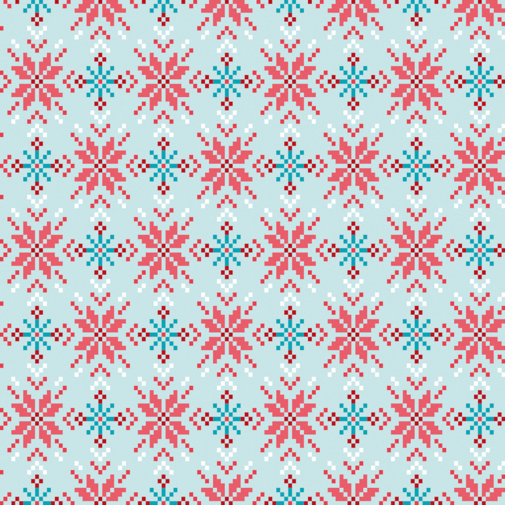 Christmas Fair Isle Wallpaper 1000*1000