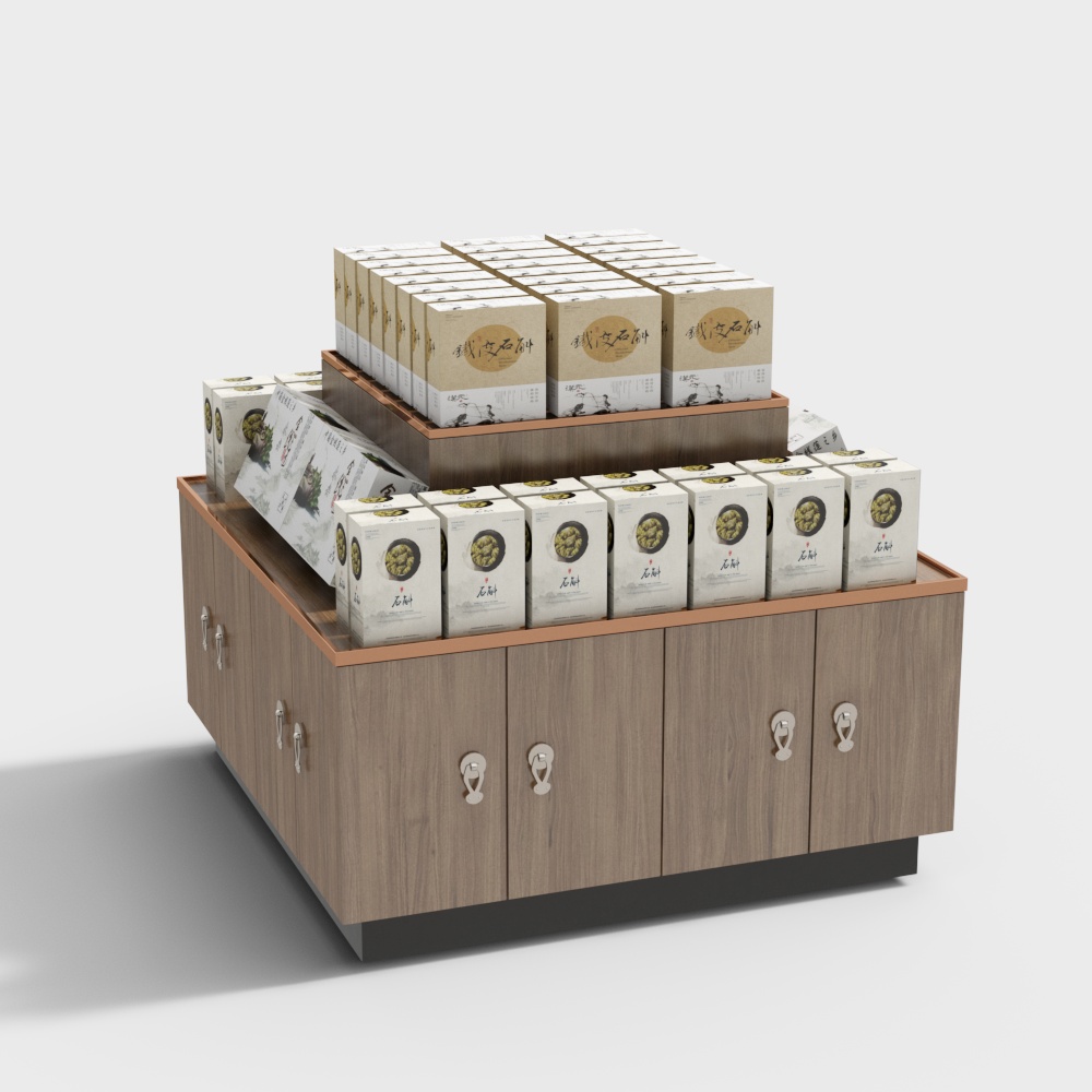 Armadio Espositivo per Farmacia di Medicina Tradizionale Cinese