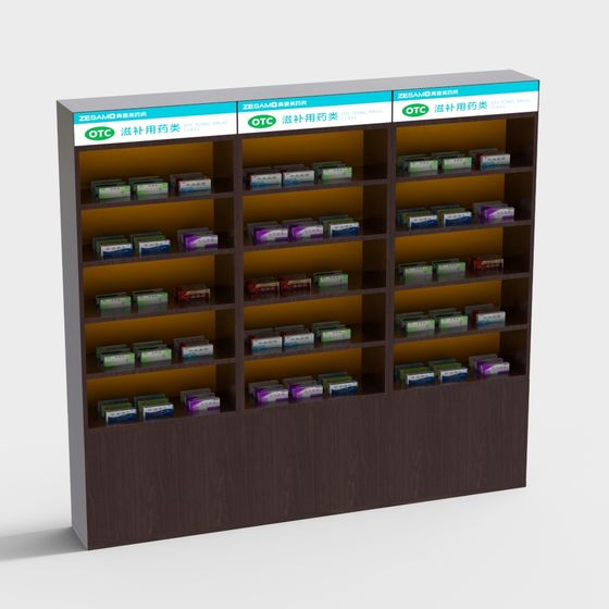 Armadio Medicamenti Farmacia Medicina Tradizionale Cinese