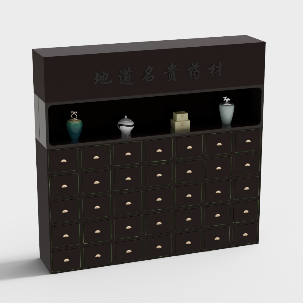 Armadio per Erbe in Clinica di Medicina Tradizionale Cinese