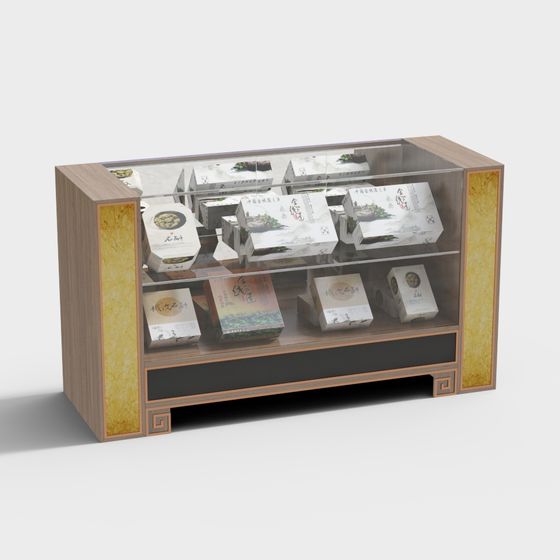 Mobile Espositivo in Vetro per Erbe Clinica Medicina Cinese