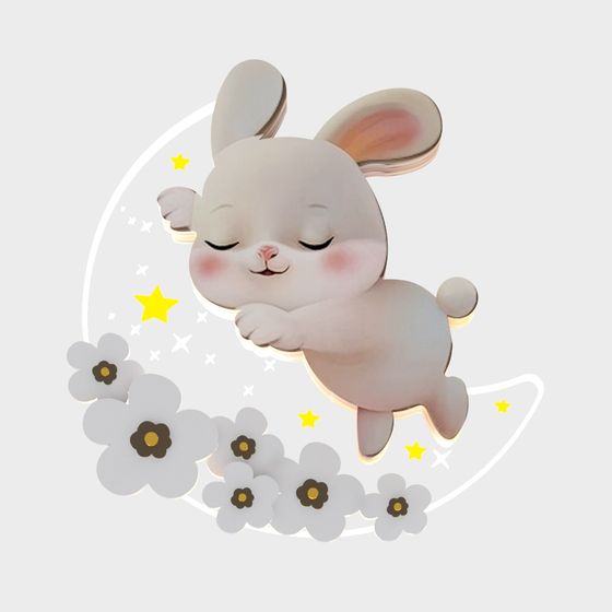 Dreamy Cloud Bunny 3D model