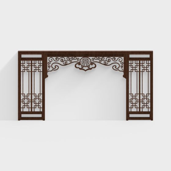 Traditional Chinese Medicine Pharmacy Grille Partition