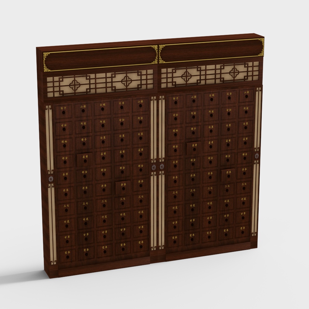 Armadio per la conservazione di medicina tradizionale cinese