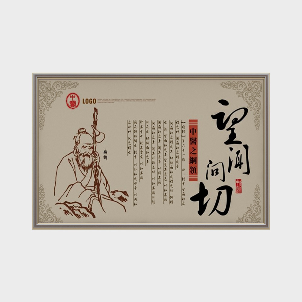 Traditional Chinese Medicine Clinic Wall Decoration Painting Three