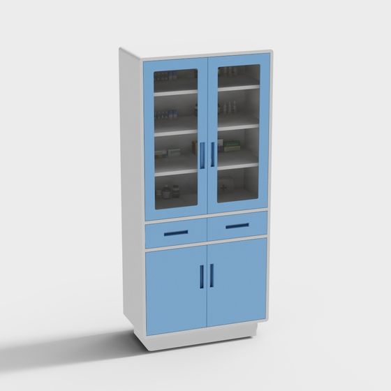 Armadio medicinale armadio alto con porta stile due spogliatoio ospedaliero moderno