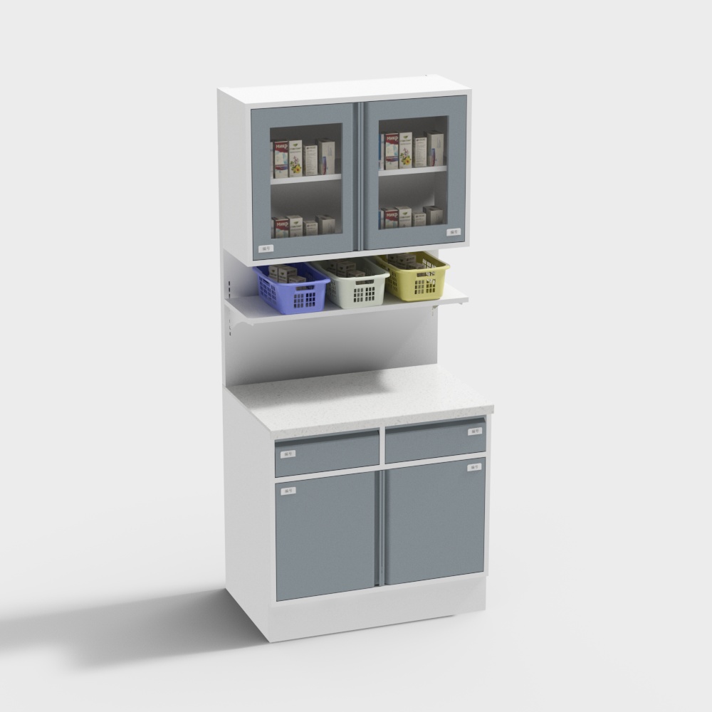 Modern Hospital Dressing Room Medicine Cabinet Single Group