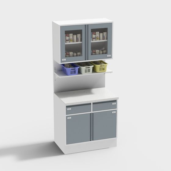 Modern Minimalist Medicine Cabinet Display 3D model