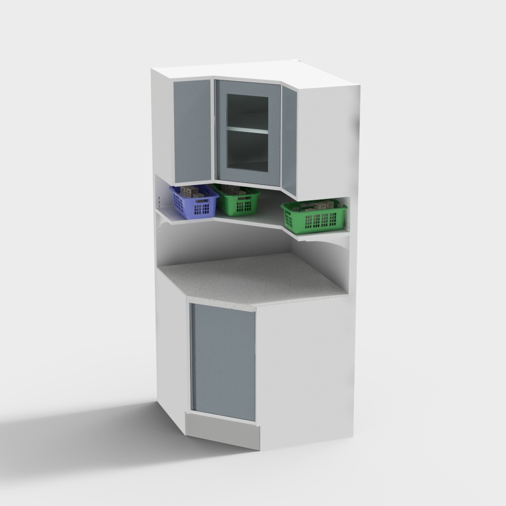 Modern Hospital Dressing Room Medicine Cabinet Corner Cabinet