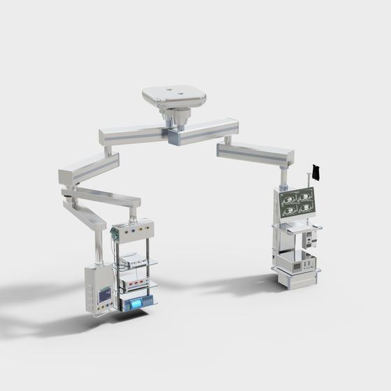 Surgical Room Multifunction Arm 3D model