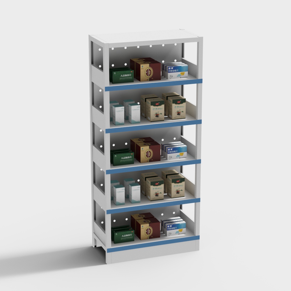Modern Pharmacy Drug Shelf Style One