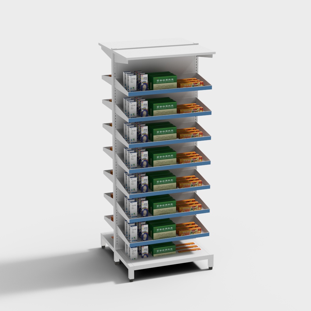 Étagère Médicament de Pharmacie Moderne à Rangement Double-Sided