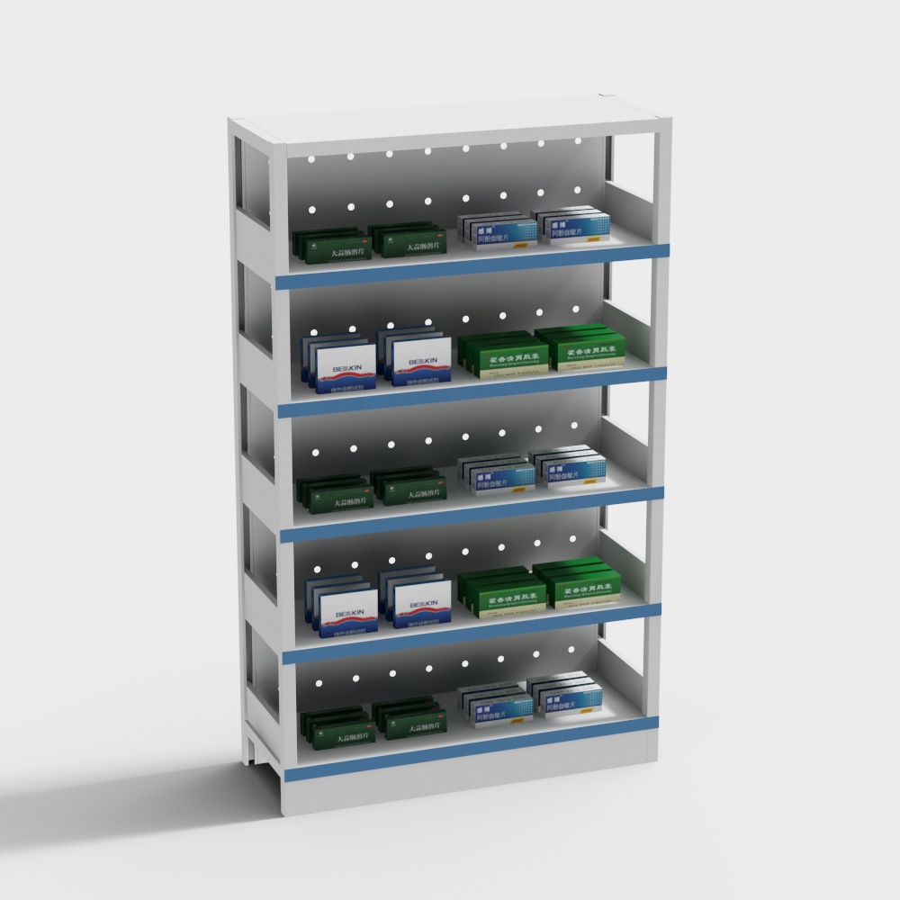 Modern Pharmacy Drug Shelf Style Three