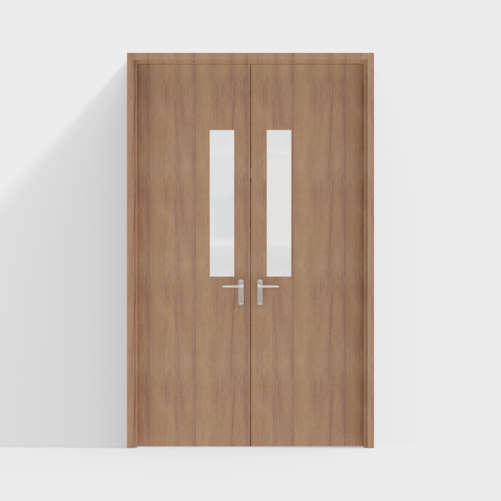 Modern Hospital Ward Double Doors