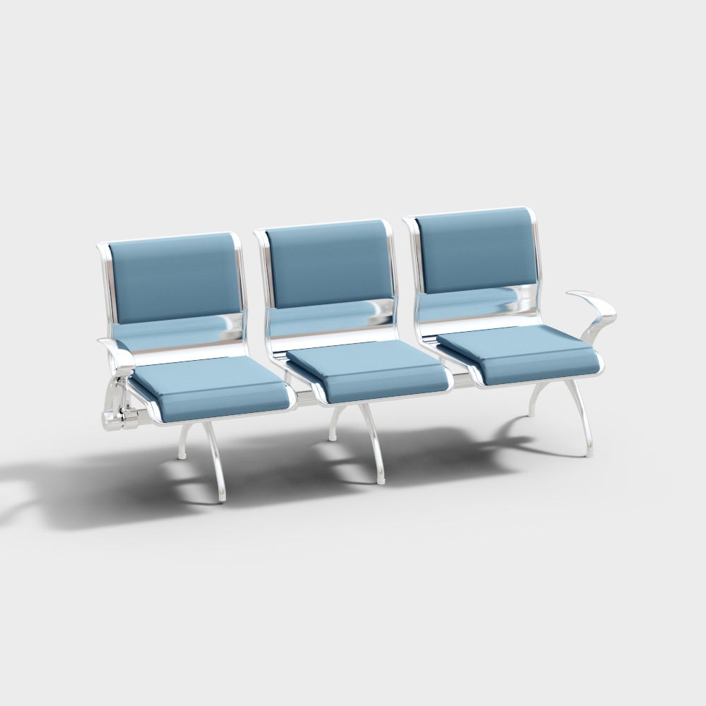 Modern Hospital Lobby Waiting Seats