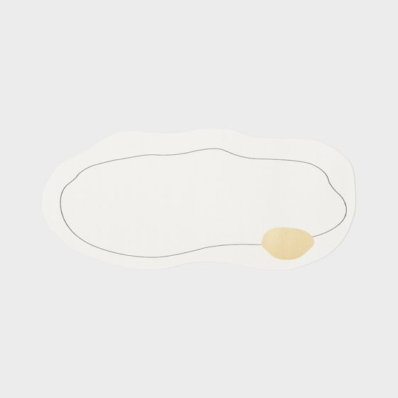 Abstract Oval 3D model - Low Poly Minimalist Design