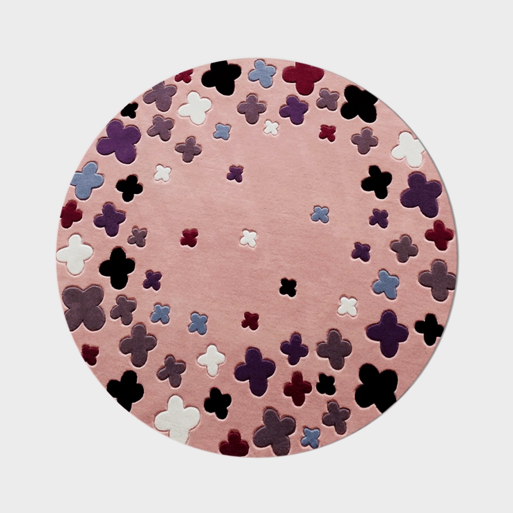 Floral Whirl 3D Model – Low-Poly Colorful Flowers