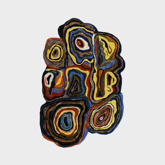 美式風格兒童外星形狀地毯