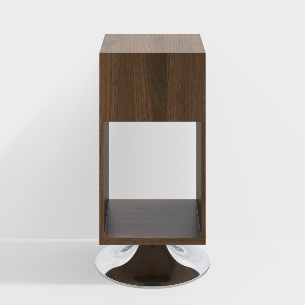 Repubblica ETHEREAL Rotating Side Table - Walnut