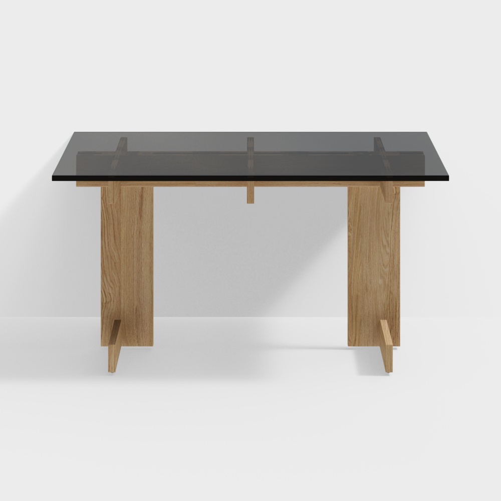 Desk Kena Office Table - Natural Wood Color