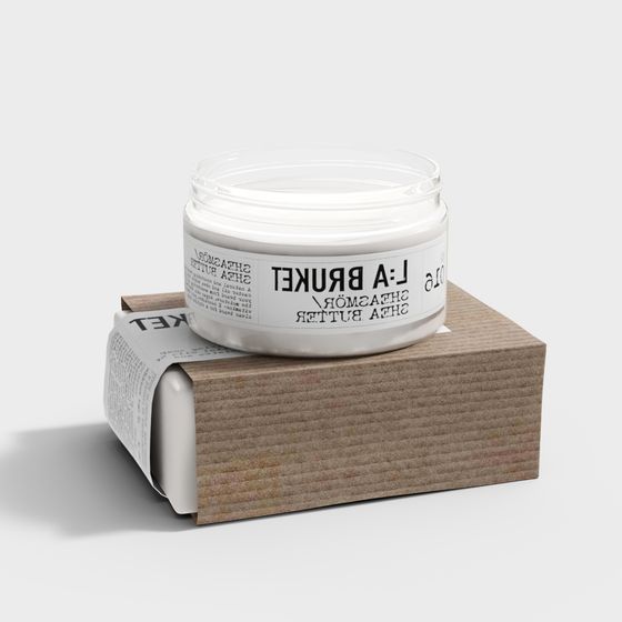 L:A Bruket Shea Butter Jar 3D model for Creative Designs