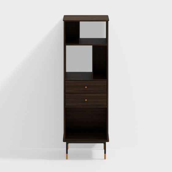 Urban Elegance Bookshelf 3D model for Modern Spaces