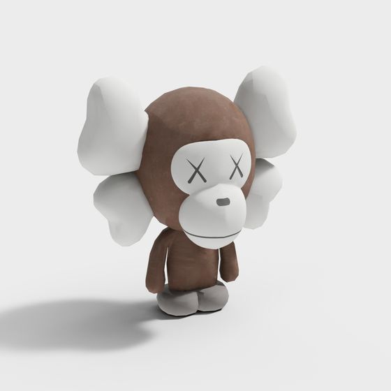 Kaws Monkey 3D Model for Creative Projects