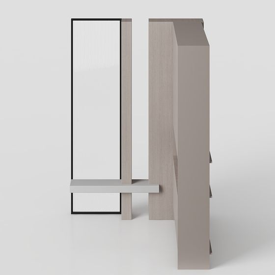 Urban Window Low-Poly 3D Model