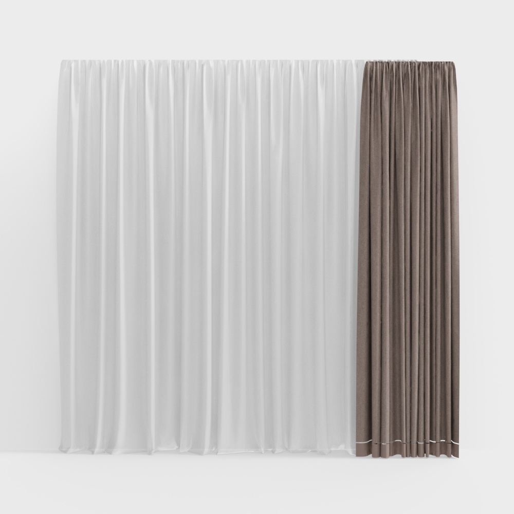 Rideaux marron modernes