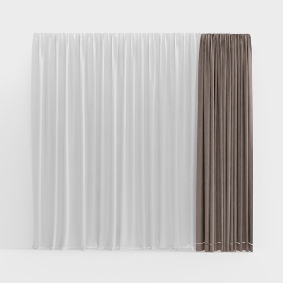 Rideaux marron modernes