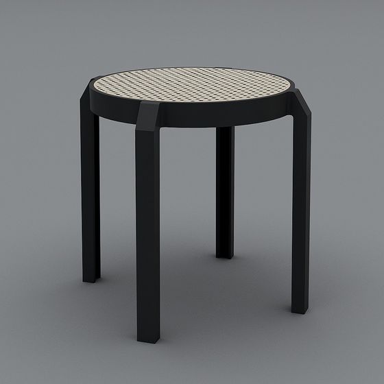 Minimalist Round Table 3D model