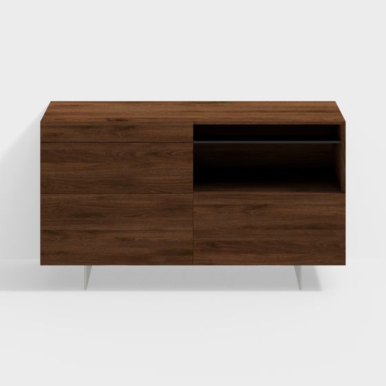 Urban Window TV Cabinet 3D model for Creative Spaces