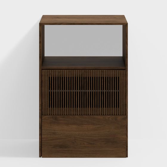 Urban Corner Bookshelf 3D model for Creative Projects