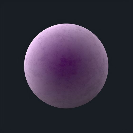 Purple KS Rong Shape 3D Model with PBR Textures