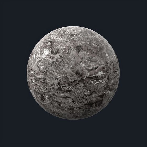 Gray Floor Tile 3D Model with PBR Textures